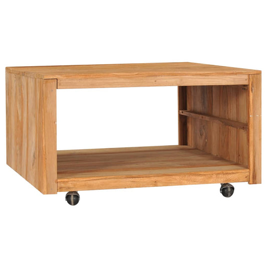Couchtisch 80x80x40 cm Massivholz Teak
