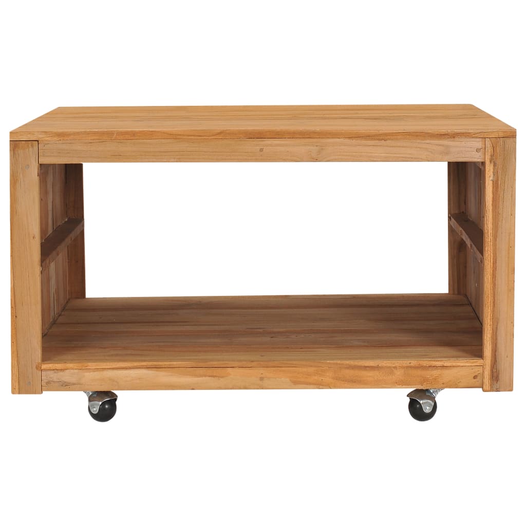 Couchtisch 80x80x40 cm Massivholz Teak