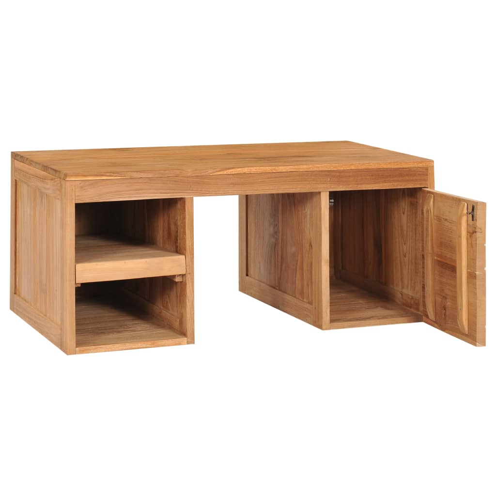 Table basse 90×50×40 cm en bois de teck massif