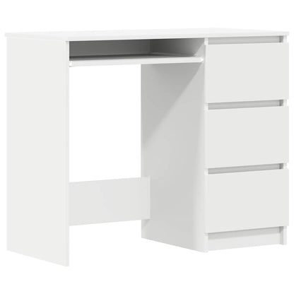 Schreibtisch Weiß 90x45x76 cm Holzwerkstoff