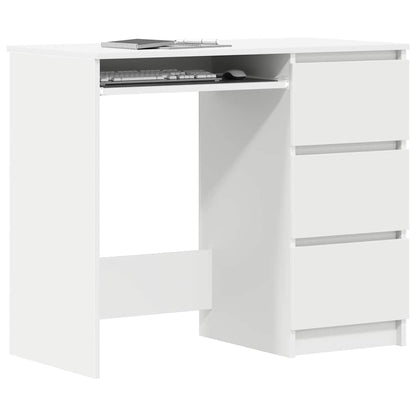 Schreibtisch Weiß 90x45x76 cm Holzwerkstoff