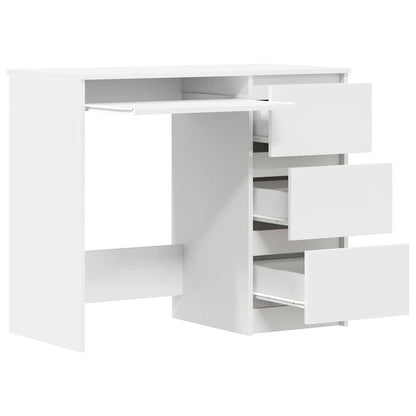 Schreibtisch Weiß 90x45x76 cm Holzwerkstoff