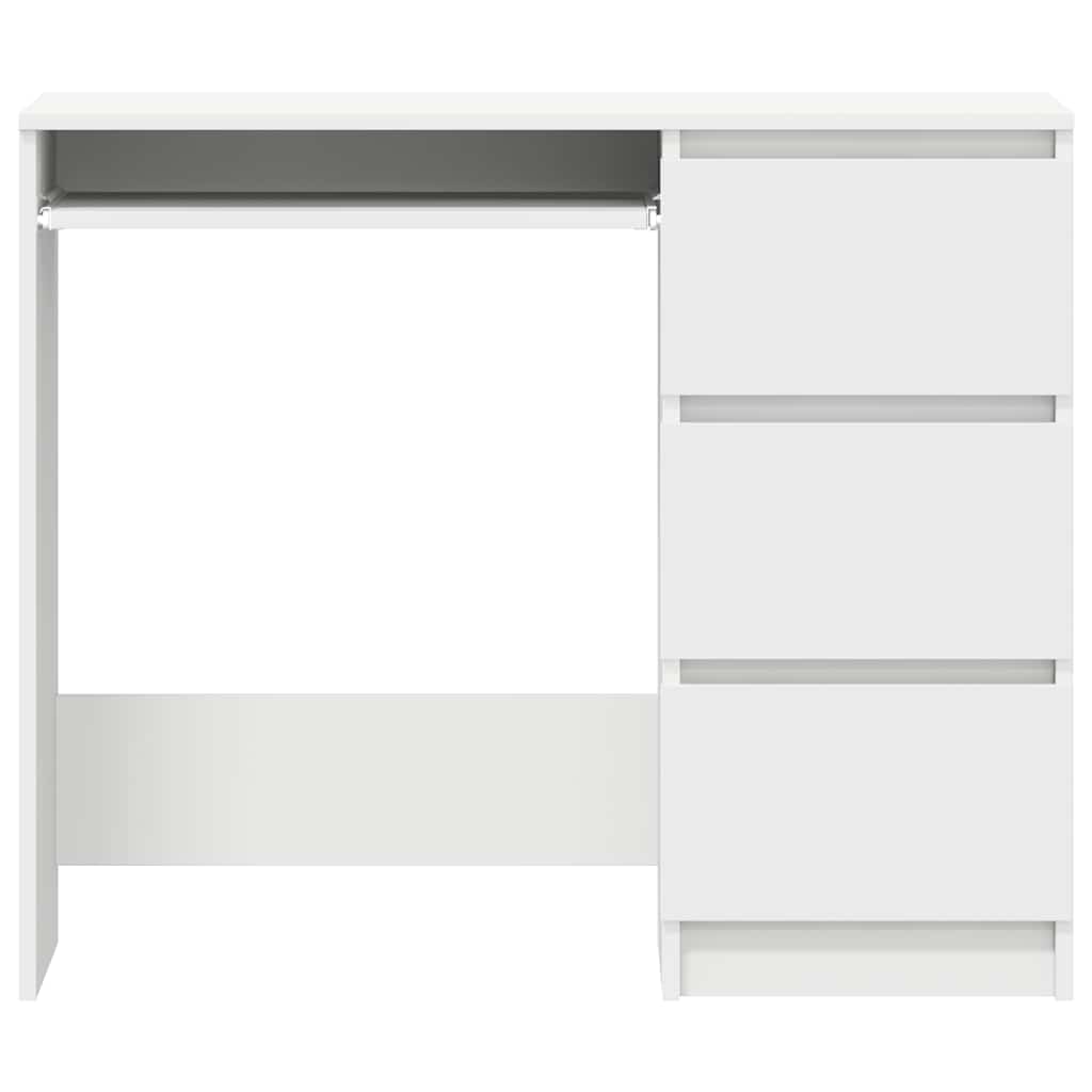 Bureau blanc 90x45x76 cm en bois