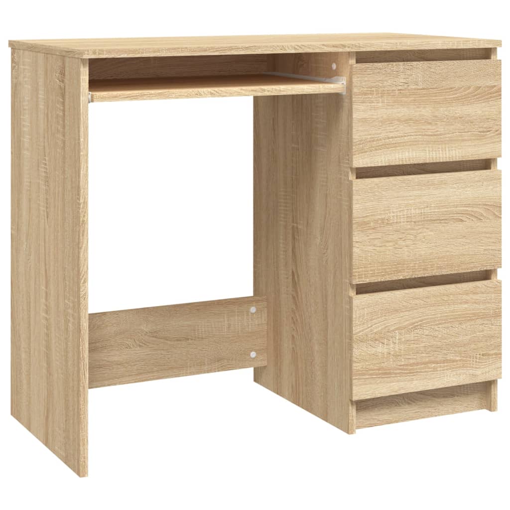 Schreibtisch Sonoma-Eiche 90x45x76 cm Holzwerkstoff