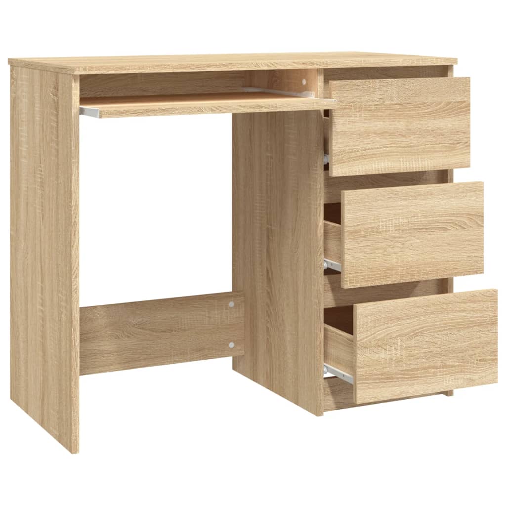 Schreibtisch Sonoma-Eiche 90x45x76 cm Holzwerkstoff