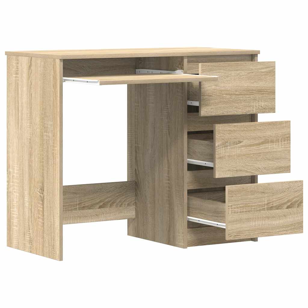 Desk Sonoma Oak 90x45x76 cm Wood Material