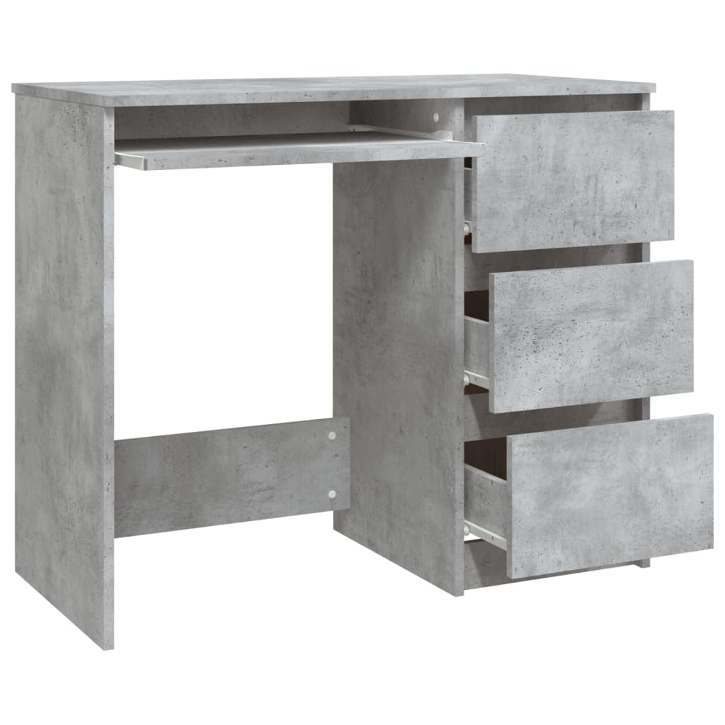 Schreibtisch Betongrau 90x45x76 cm Holzwerkstoff