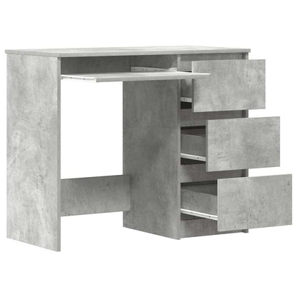 Schreibtisch Betongrau 90x45x76 cm Holzwerkstoff