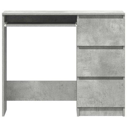 Schreibtisch Betongrau 90x45x76 cm Holzwerkstoff