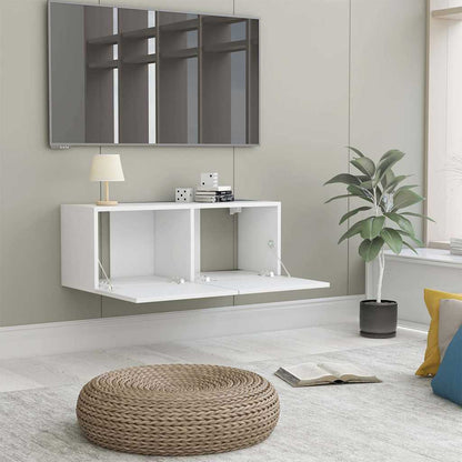 TV-Schrank Weiß 80x30x30 cm Holzwerkstoff