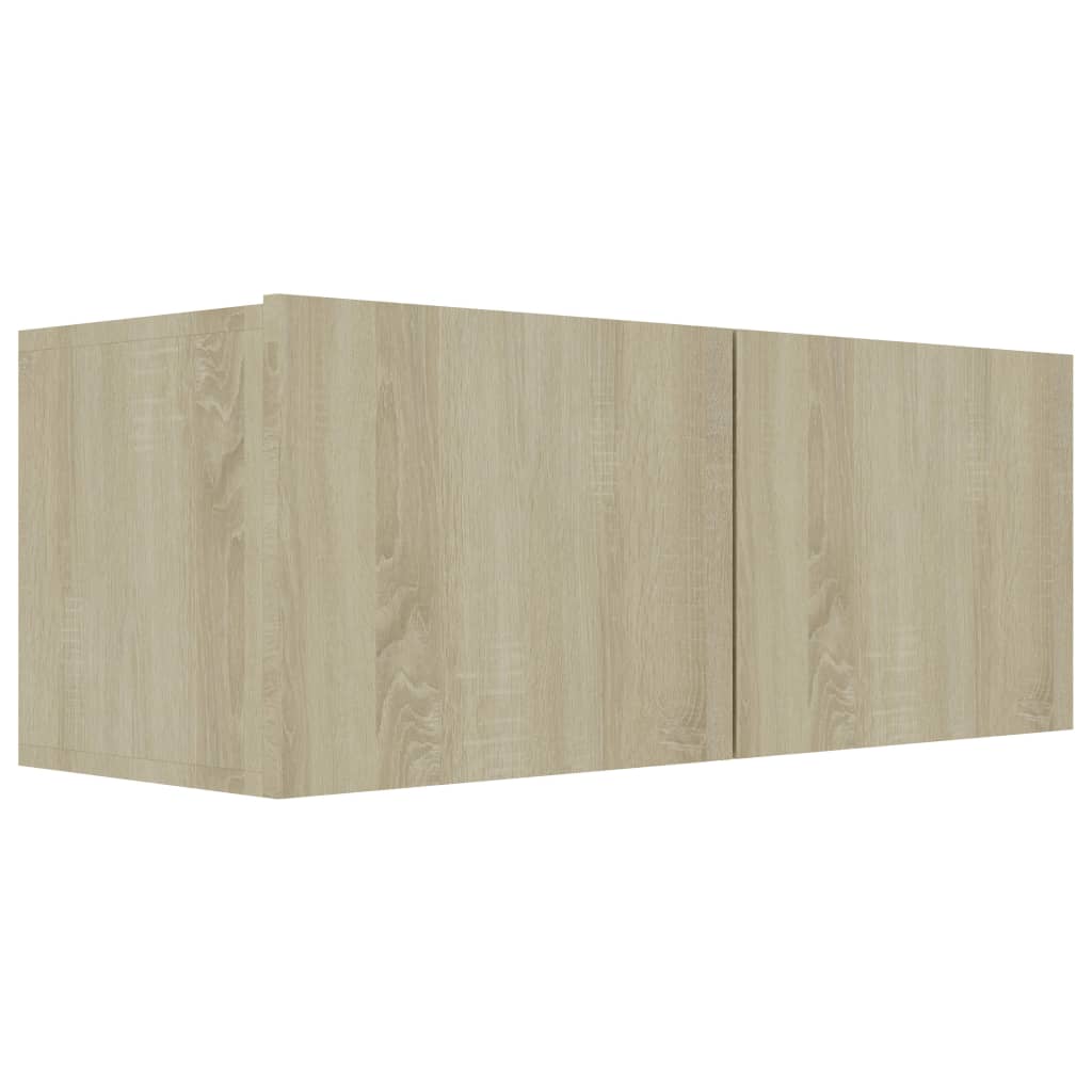 Meuble TV en chêne Sonoma 80x30x30 cm, matériau à base de bois