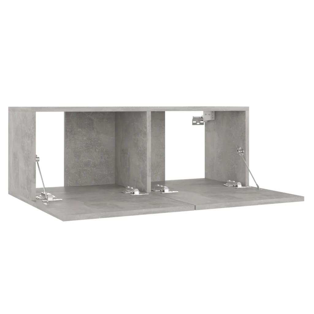 TV-Schrank Betongrau 80x30x30 cm Holzwerkstoff