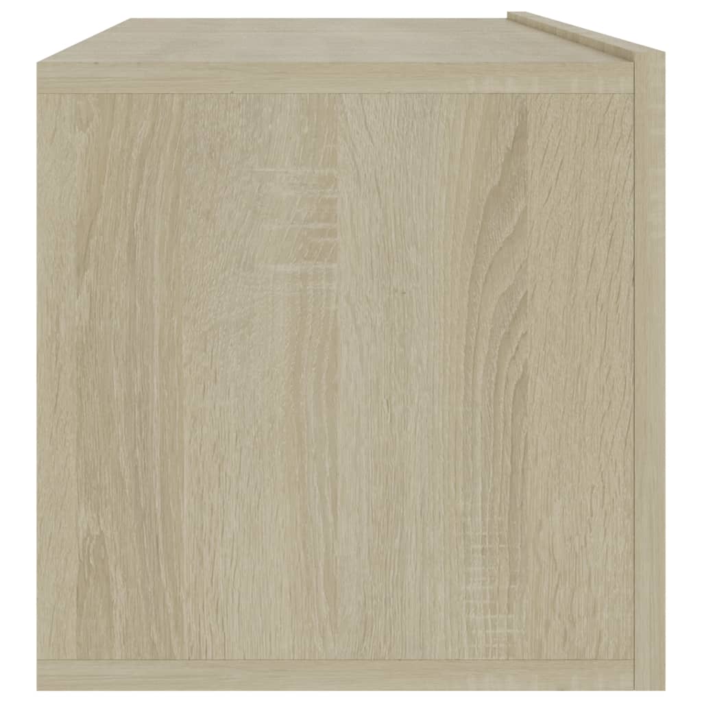 Meuble TV chêne Sonoma 100x30x30 cm matériau bois