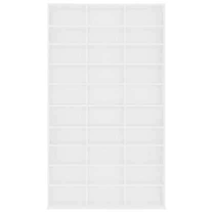 CD-Schrank Weiß 102x23x177,5 cm Holzwerkstoff