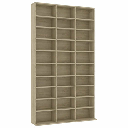 CD-Schrank Sonoma-Eiche 102x23x177,5 cm Holzwerkstoff