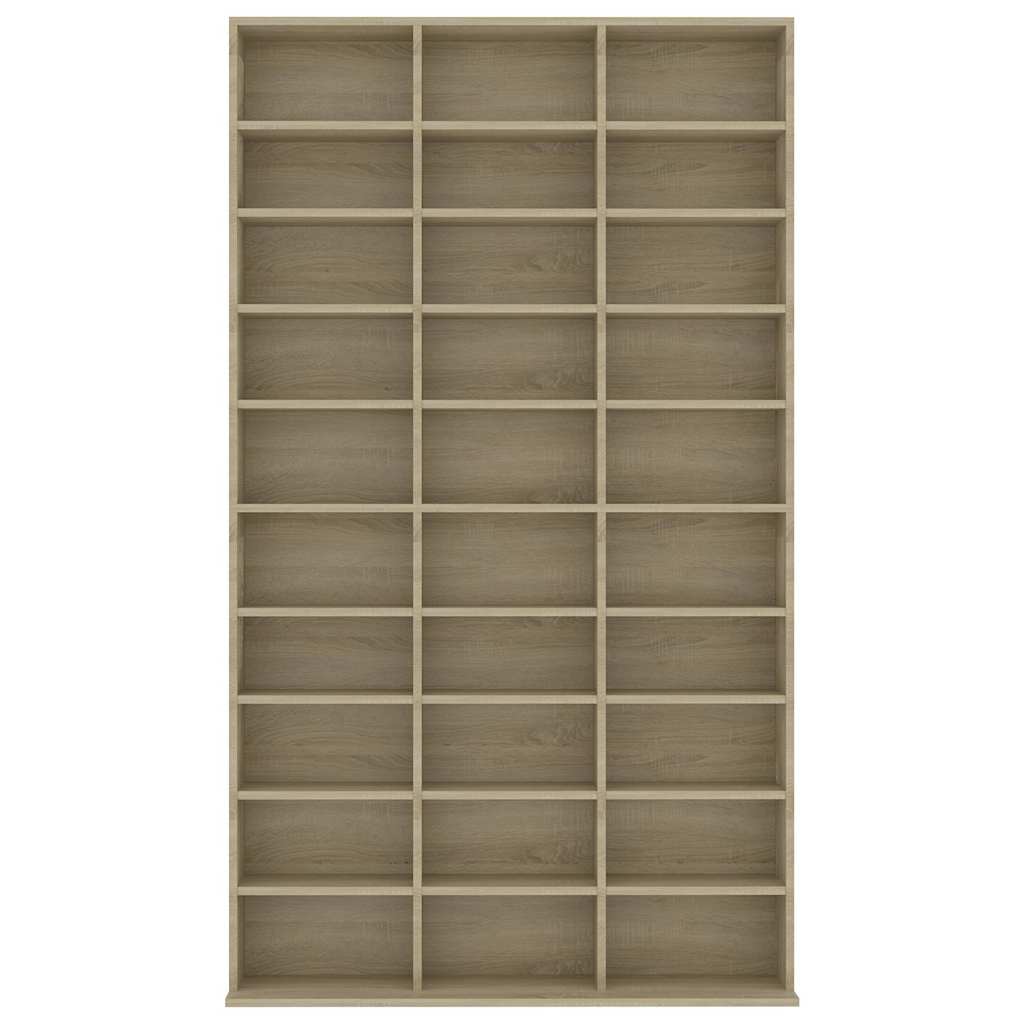 CD-Schrank Sonoma-Eiche 102x23x177,5 cm Holzwerkstoff