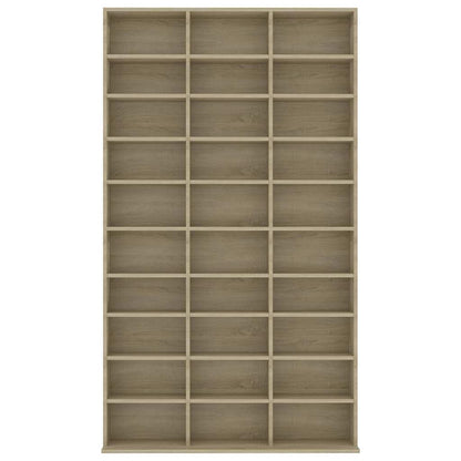 CD-Schrank Sonoma-Eiche 102x23x177,5 cm Holzwerkstoff