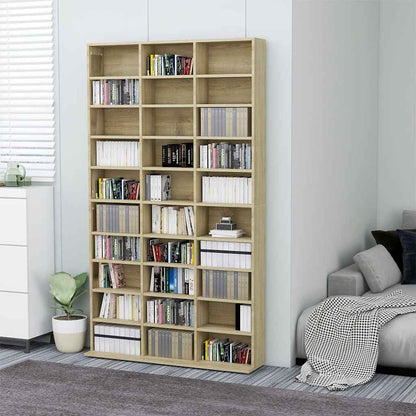 CD-Schrank Sonoma-Eiche 102x23x177,5 cm Holzwerkstoff