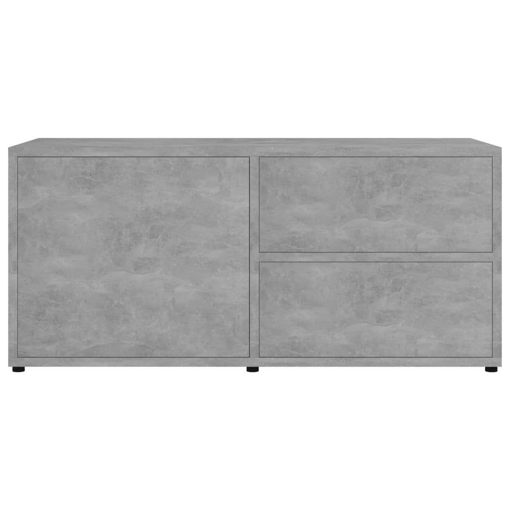 Meuble TV gris béton 80x34x36 cm en bois