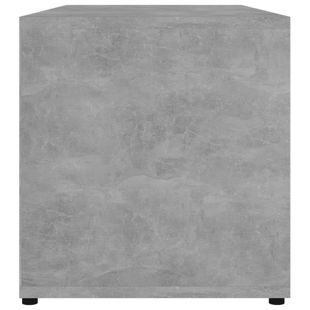 Meuble TV gris béton 80x34x36 cm en bois