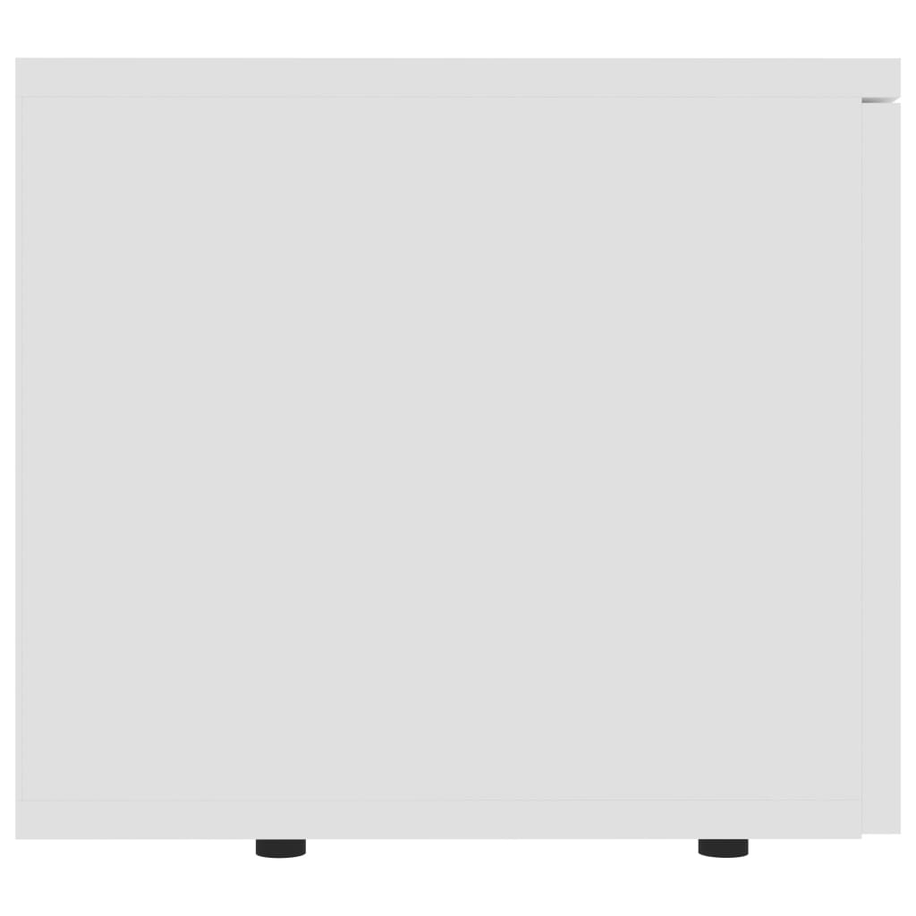 Meuble TV blanc 80x34x30 cm en bois