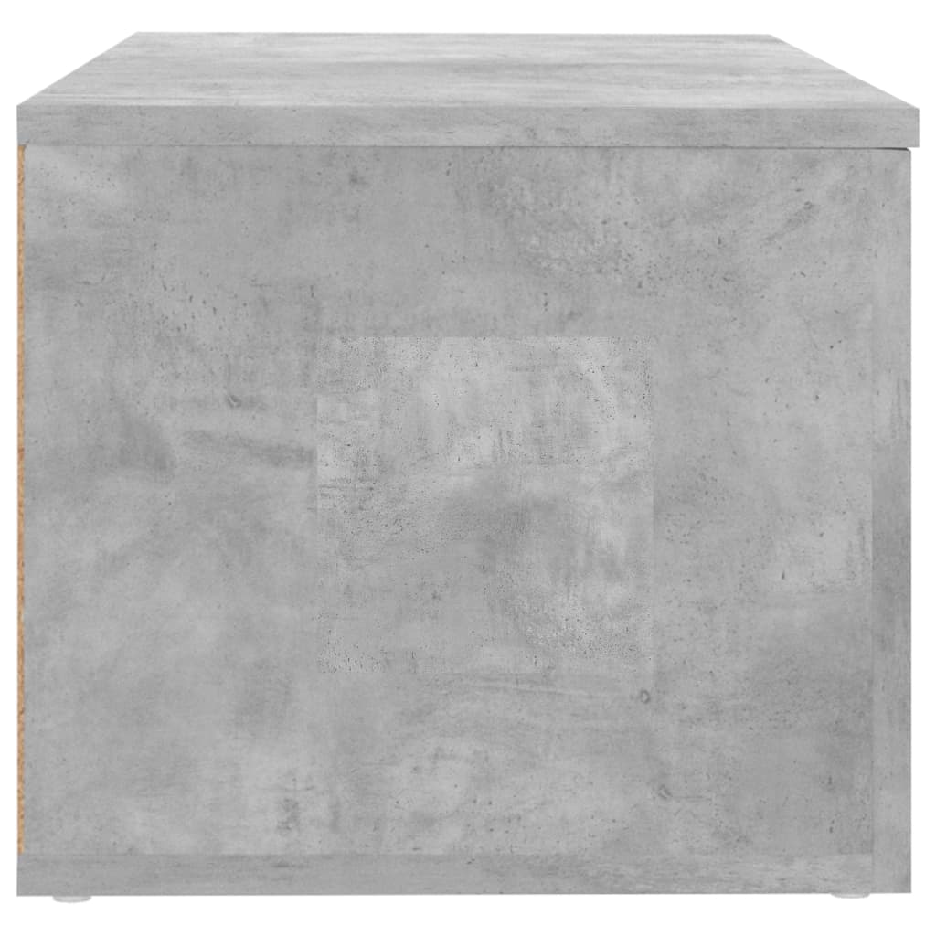 Meuble TV gris béton 80x34x30 cm en bois