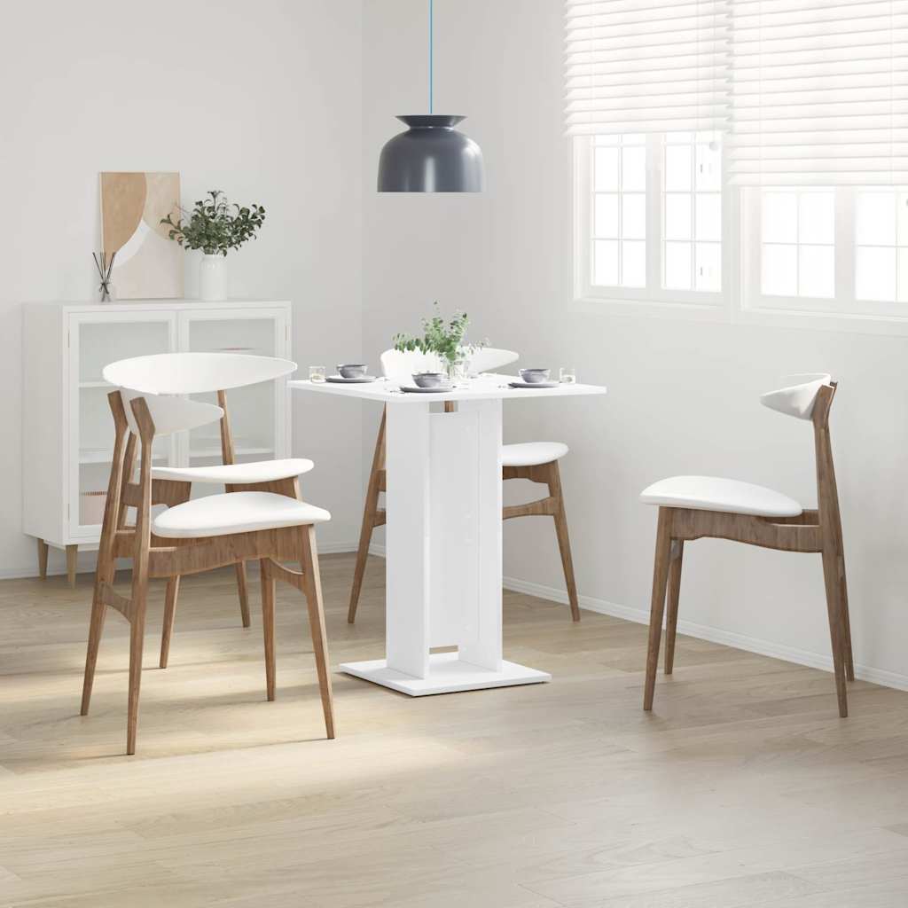 Bistrotisch Weiß 60x60x75 cm Holzwerkstoff