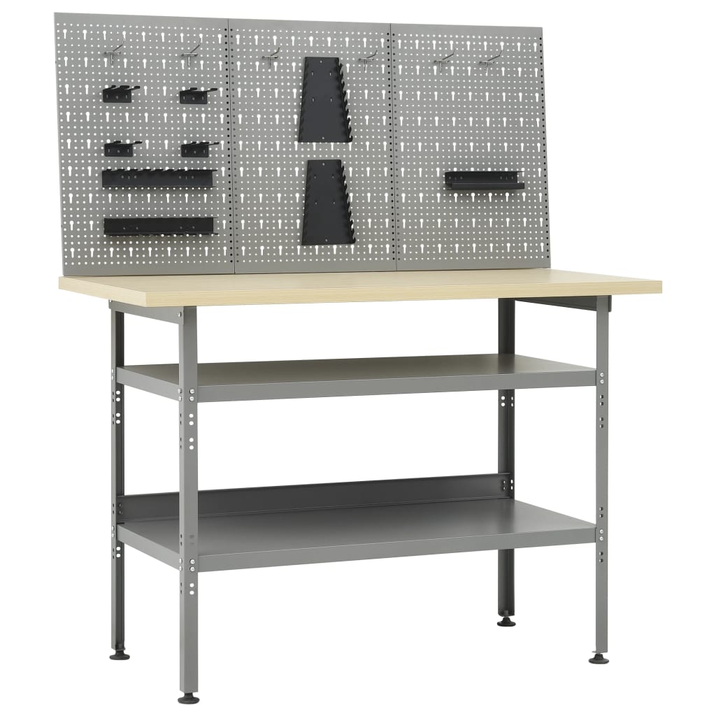 Établi avec 3 parois porte-outils