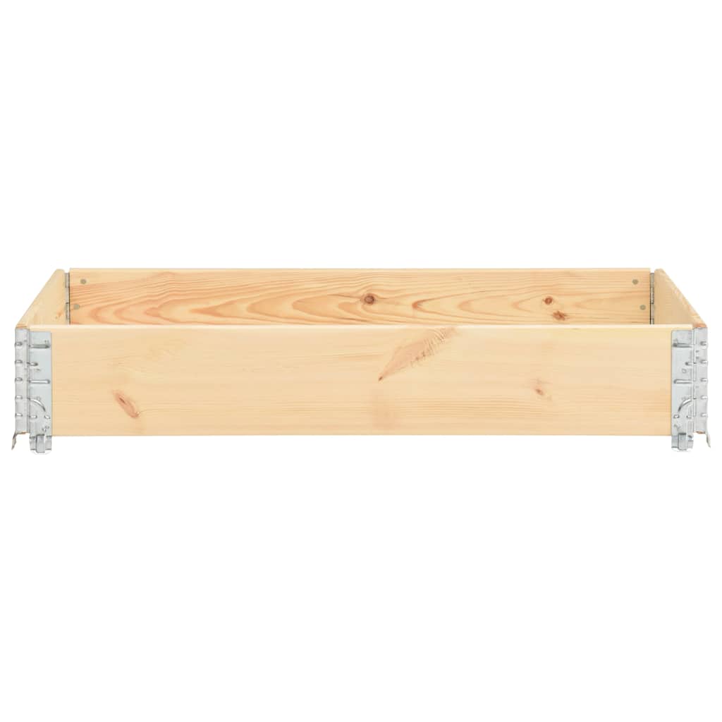 Paletten-Aufsatzrahmen 80×120 cm Kiefern-Massivholz
