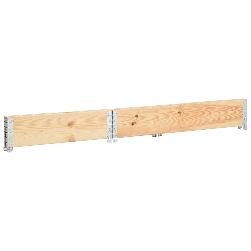 Paletten-Aufsatzrahmen 80×120 cm Kiefern-Massivholz