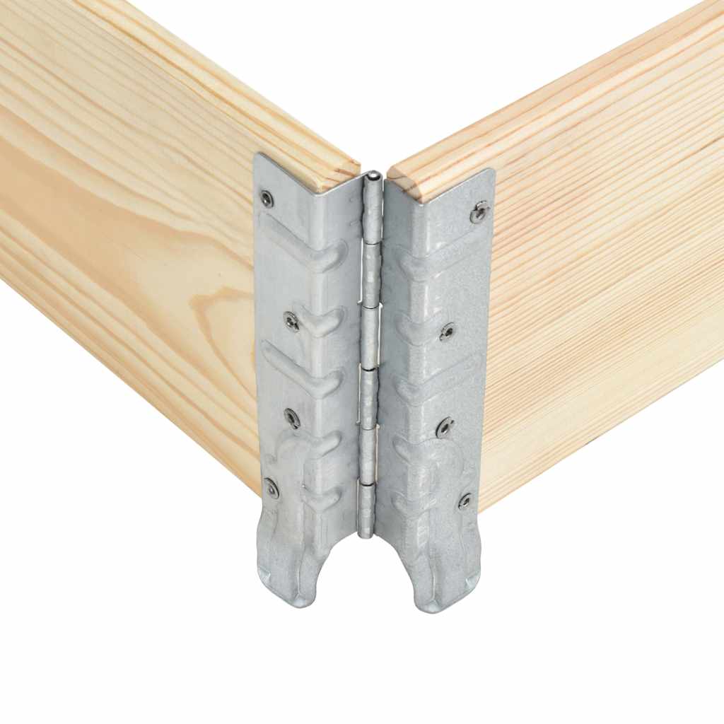 Paletten-Aufsatzrahmen 80×120 cm Kiefern-Massivholz