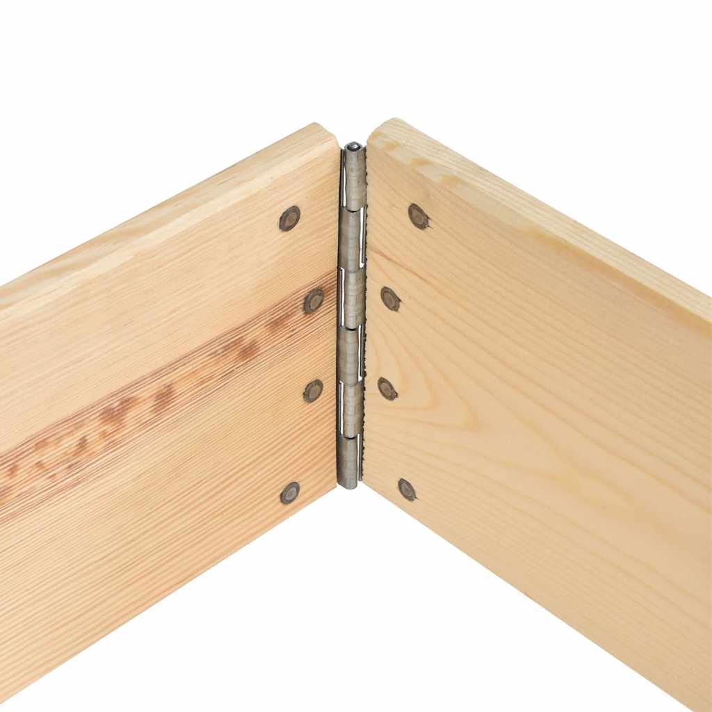 Paletten-Aufsatzrahmen 80×120 cm Kiefern-Massivholz