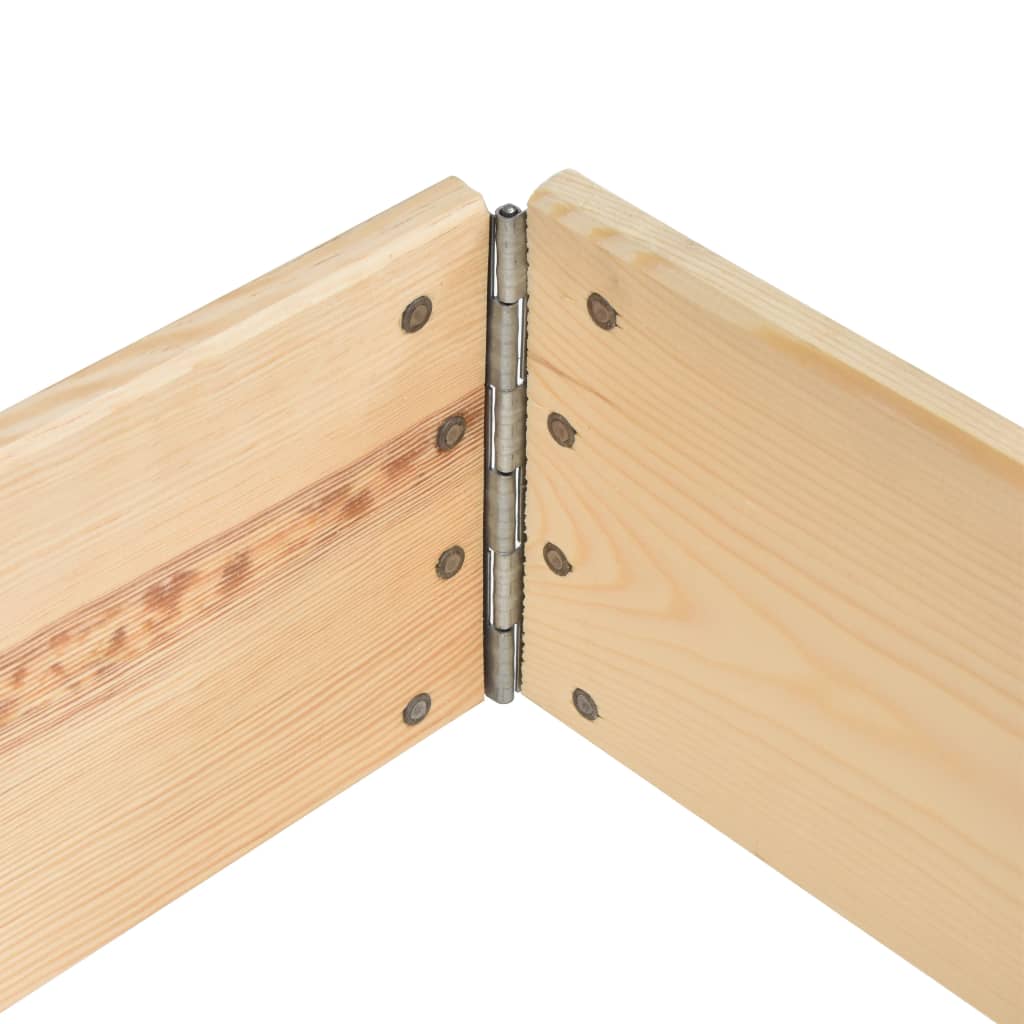 Paletten-Aufsatzrahmen 80×120 cm Kiefern-Massivholz