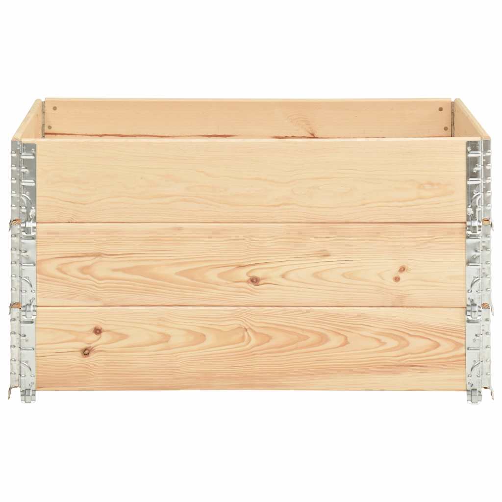 Paletten-Aufsatzrahmen 3 Stk. 50×100 cm Kiefer Massivholz