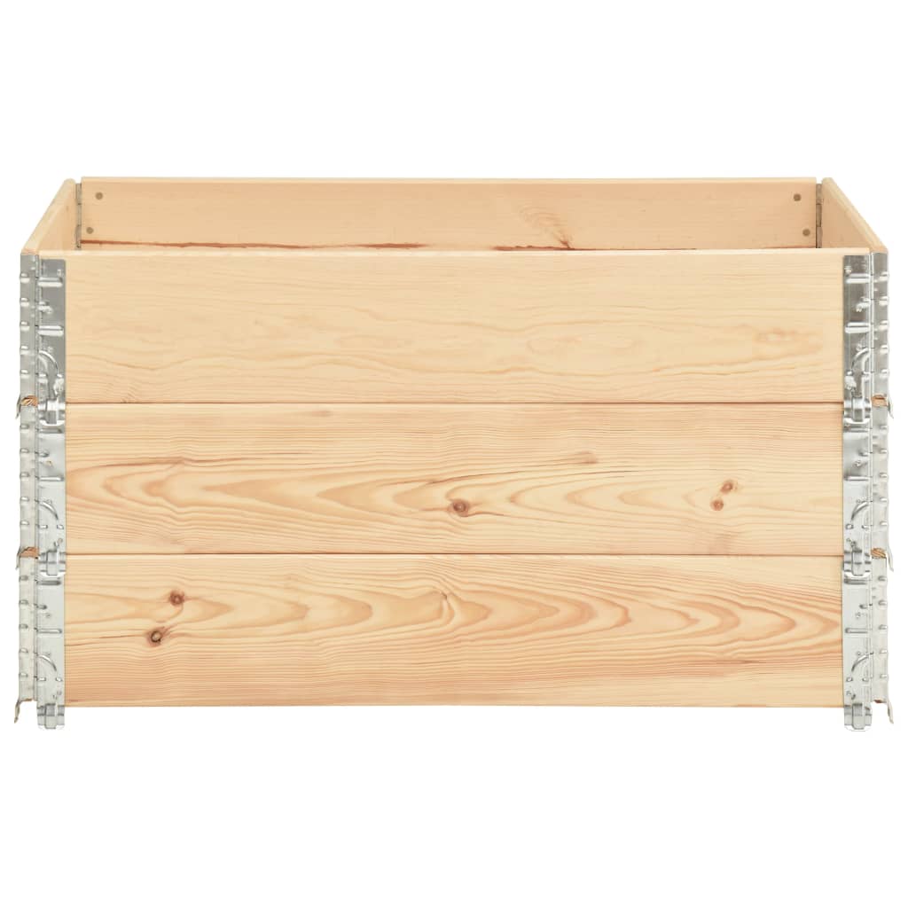 Paletten-Aufsatzrahmen 3 Stk. 50×100 cm Kiefer Massivholz