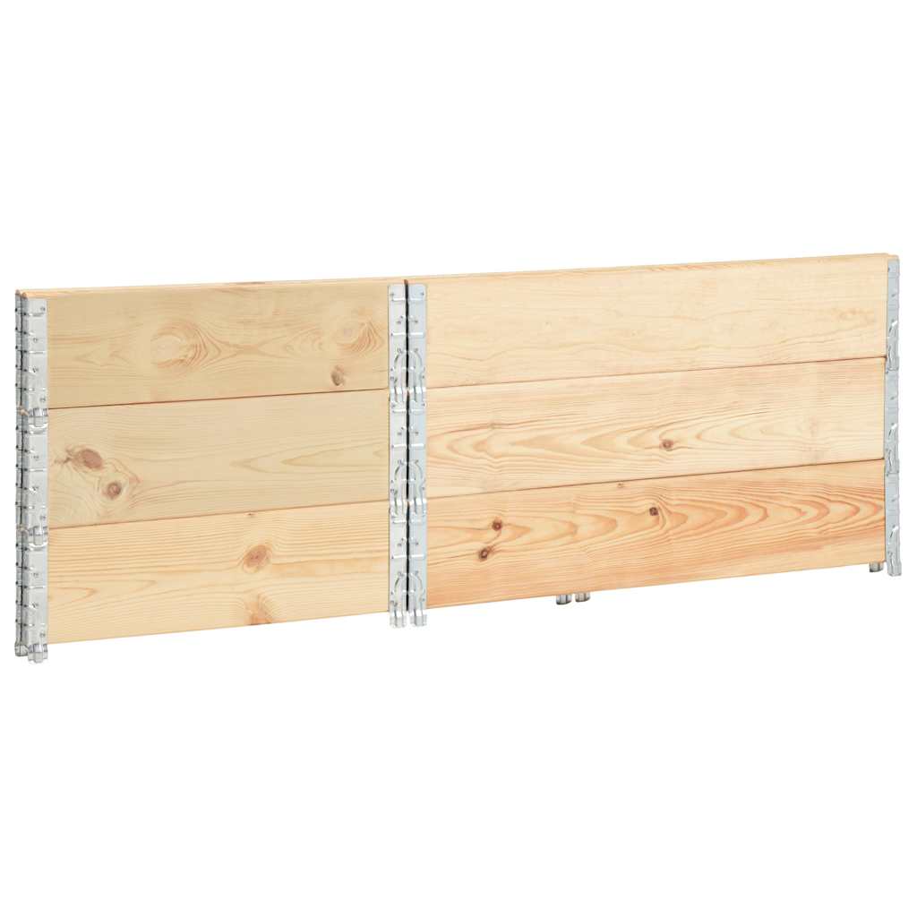 Paletten-Aufsatzrahmen 3 Stk. 50×100 cm Kiefer Massivholz