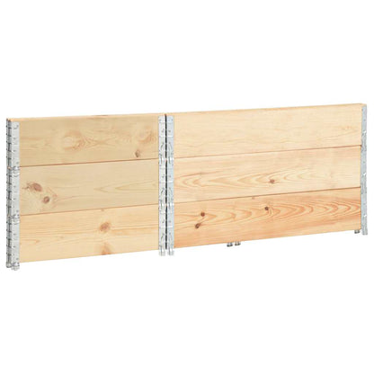 Paletten-Aufsatzrahmen 3 Stk. 50×100 cm Kiefer Massivholz