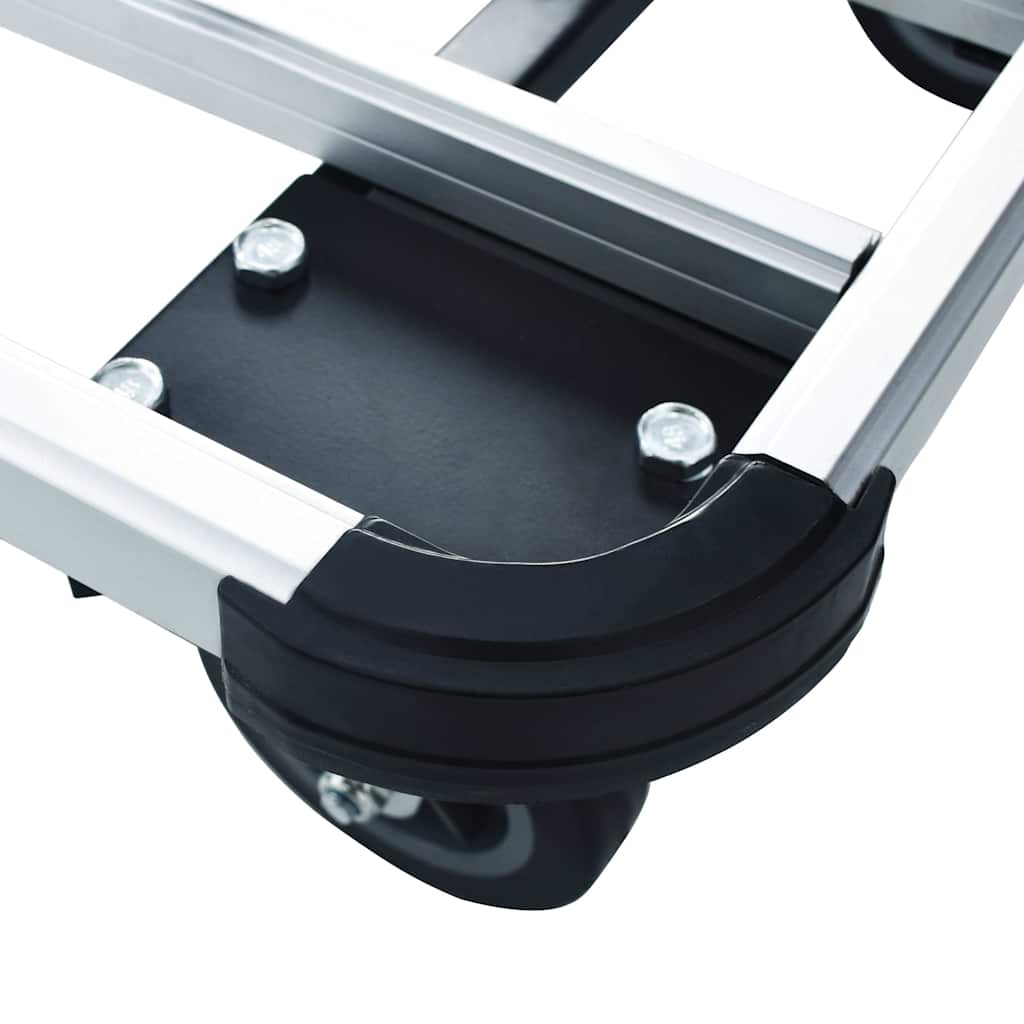 Transportwagen Klappbar 150 kg Aluminium Silbern