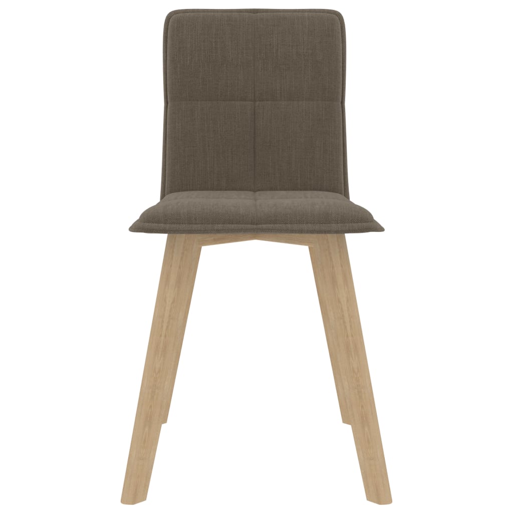 Esszimmerstühle 4 Stk. Taupe Stoff
