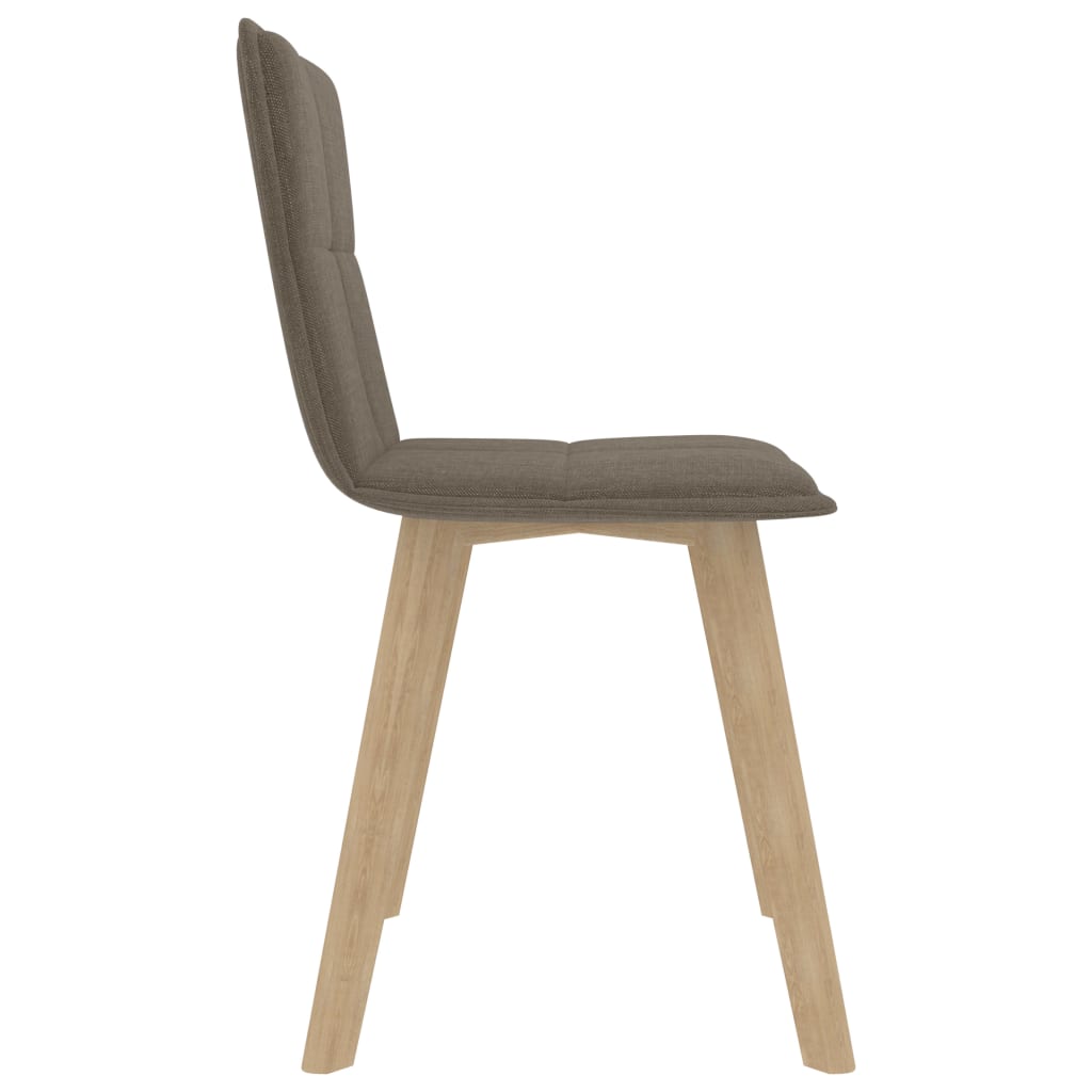 Esszimmerstühle 4 Stk. Taupe Stoff