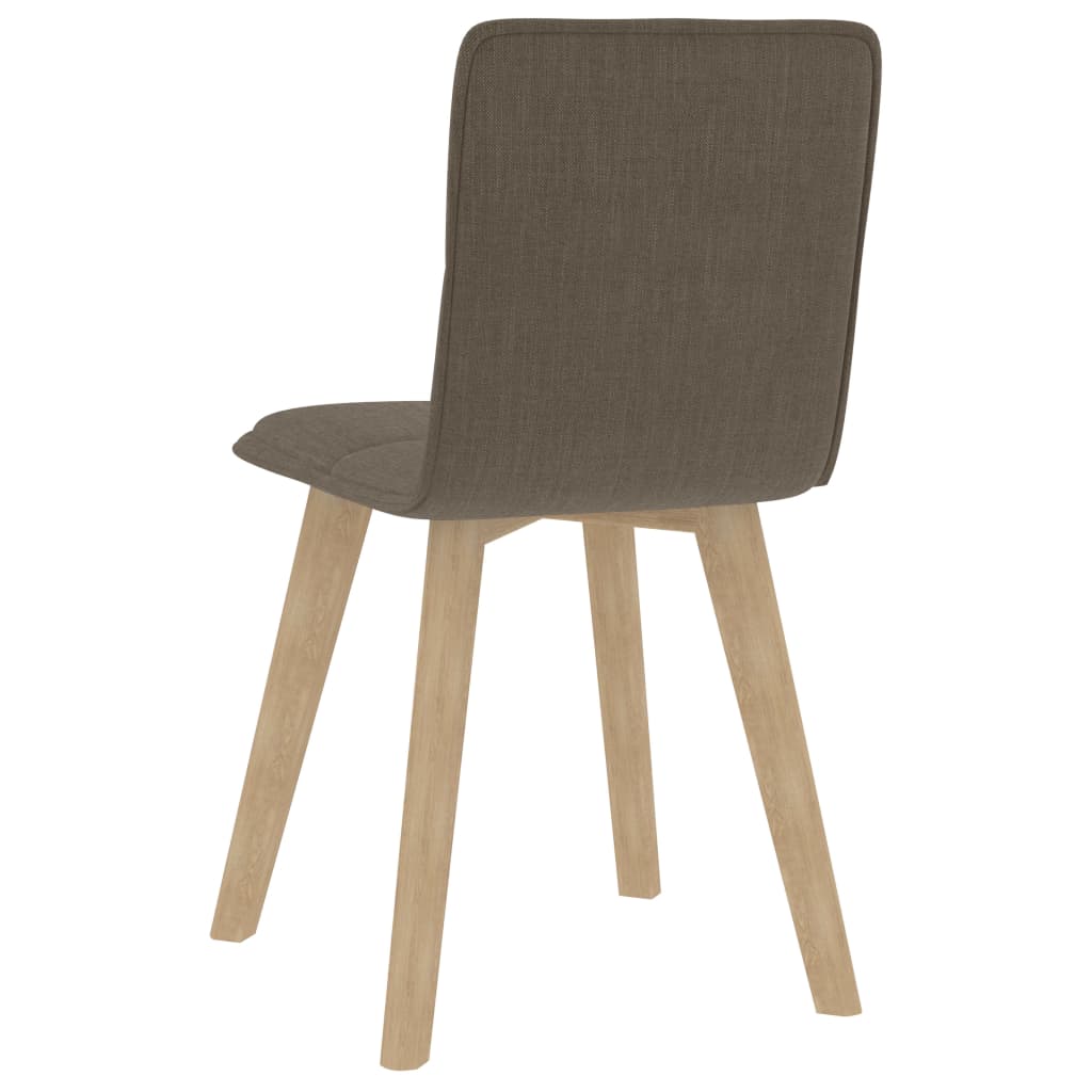Esszimmerstühle 4 Stk. Taupe Stoff