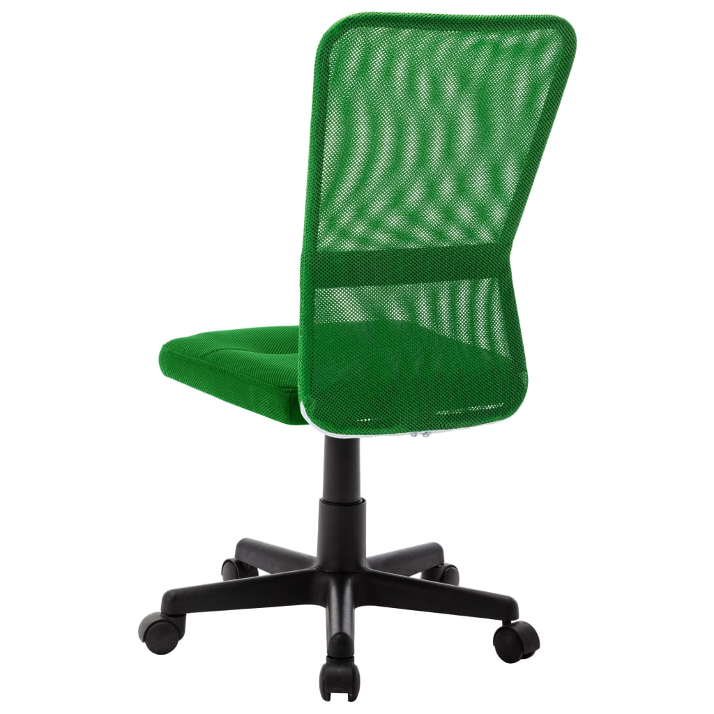 Chaise de bureau verte 44x52x100 cm tissu mesh