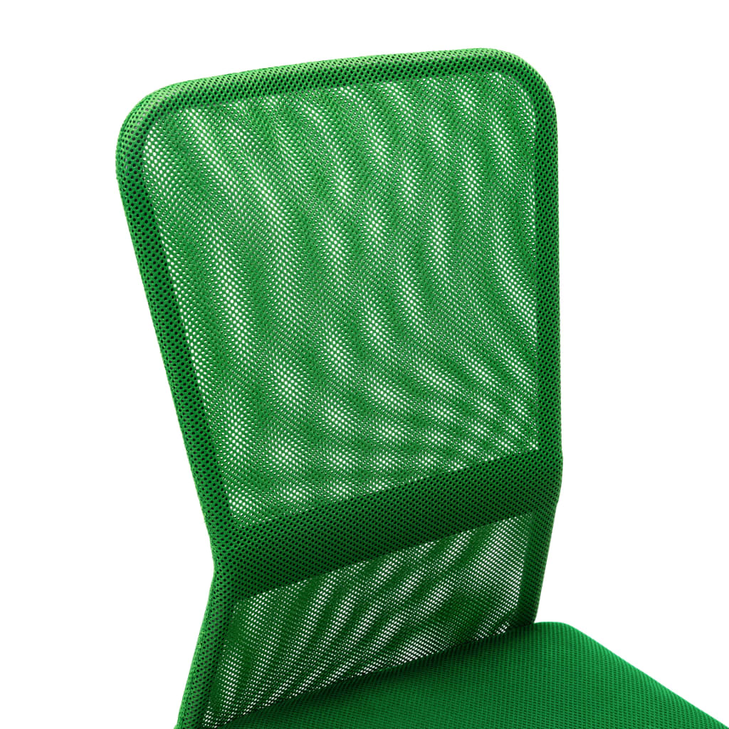 Chaise de bureau verte 44x52x100 cm tissu mesh