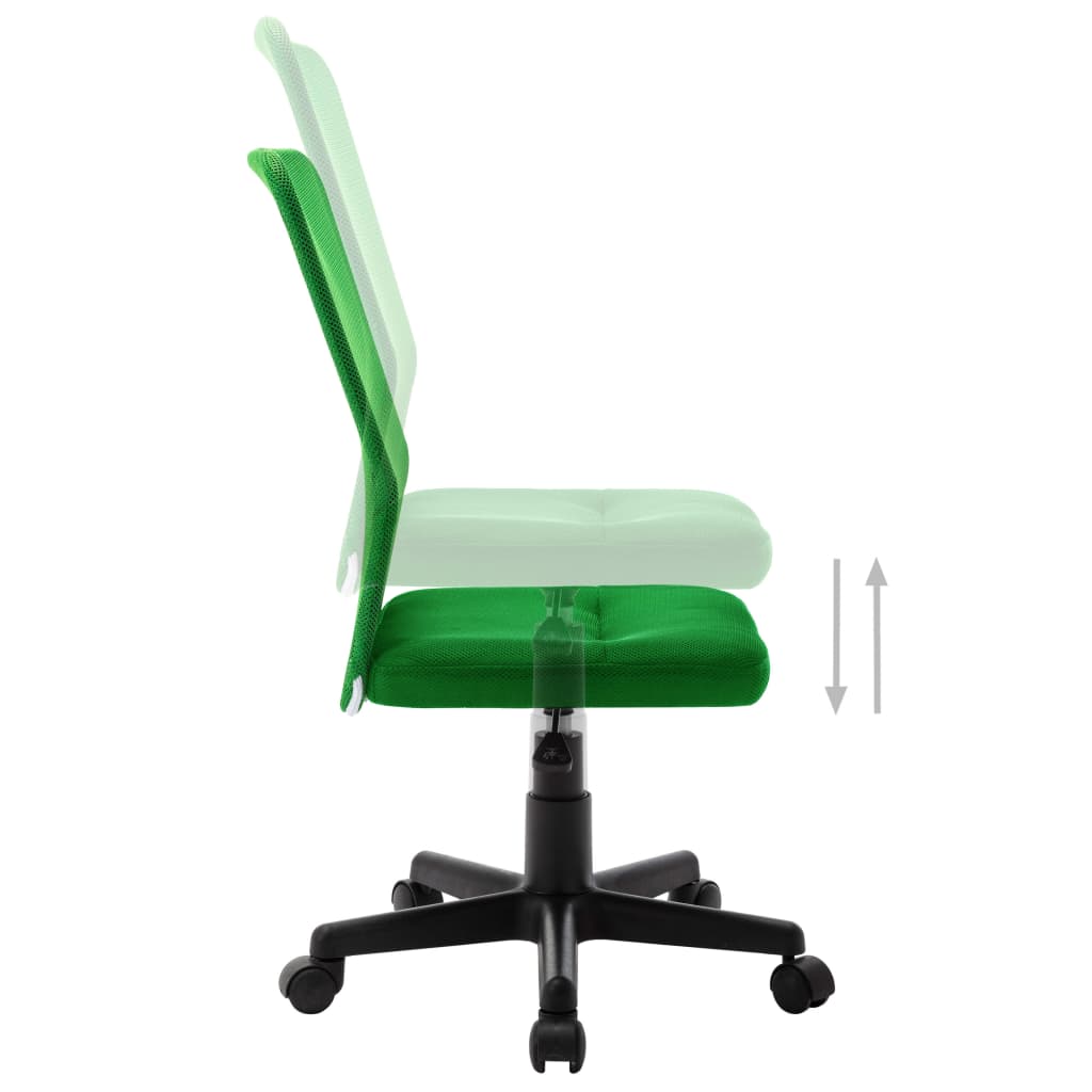 Chaise de bureau verte 44x52x100 cm tissu mesh