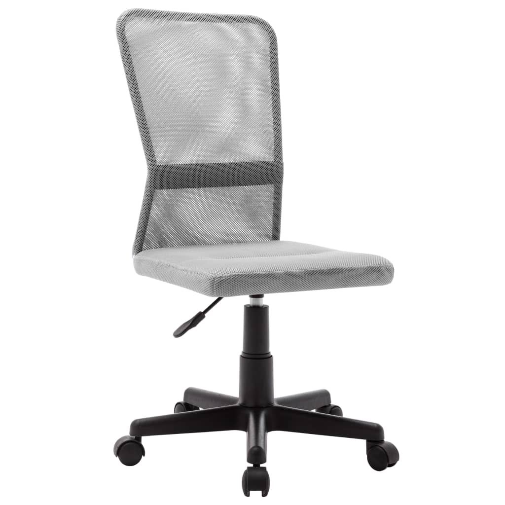Chaise de bureau grise 44x52x100 cm tissu résille