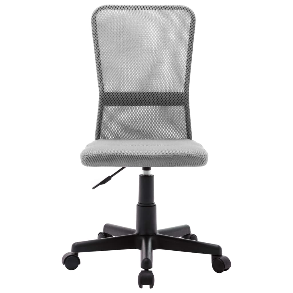 Chaise de bureau grise 44x52x100 cm tissu résille