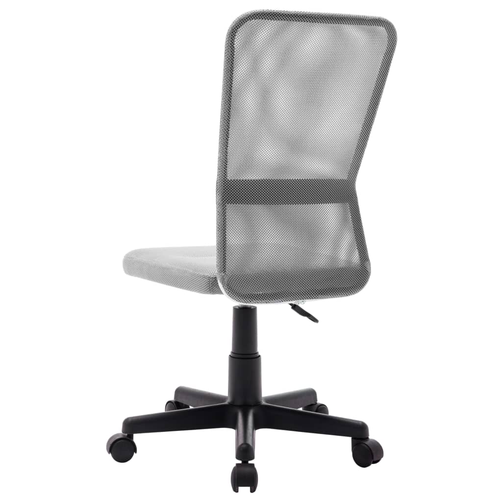 Chaise de bureau grise 44x52x100 cm tissu résille