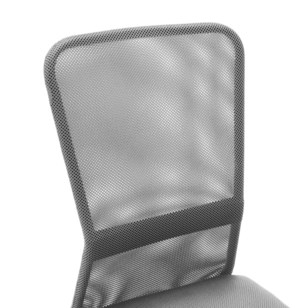 Chaise de bureau grise 44x52x100 cm tissu résille