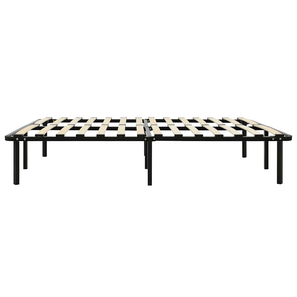 Bettgestell Schwarz Metall 160×200 cm