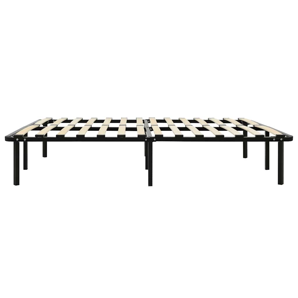 Bettgestell Schwarz Metall 160×200 cm